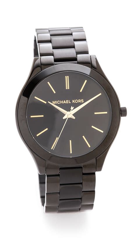 michael kors mk7214|Michael Kors slim runway black.